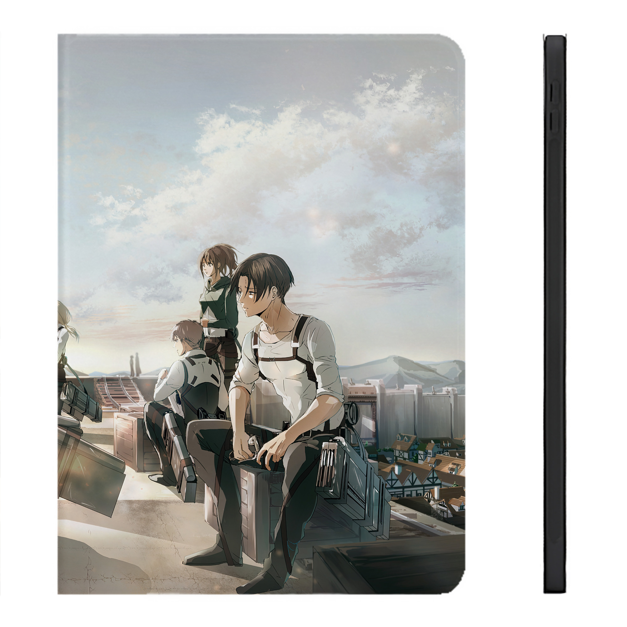 （画像用） 進撃の巨人 Attack on Titan IPadケース ペンホルダー付き ブックスタイルデザイン